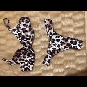 Animal print bikini